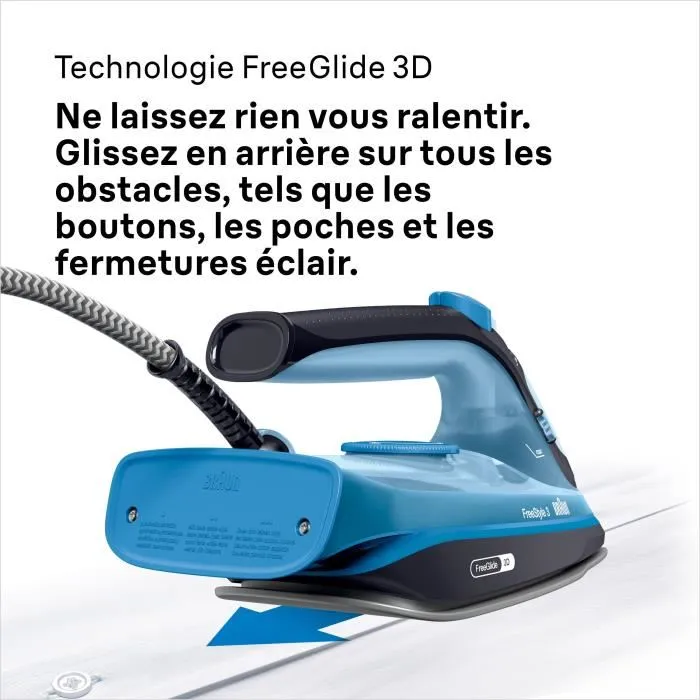 Braun FI3194 BK Plancha de Vapor - 2400 W - Vapor Constante 45 g/min Presionando 200 g/min - Suela Superceramic 5