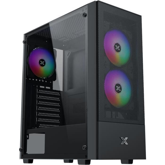 Caja PC de media torre sin fuente de alimentación - XIGMATEK HERO II Air 3F (negra) - ATX/Micro ATX - 3x120mm FRGB - Malla - USB 3.0/2.0 Caja PC de media torre sin fuente de alimentación - XIGMATEK HERO II Air 3F (negra) - ATX/Micro ATX - 3x120mm FRGB - Malla - USB 3.0/2.0