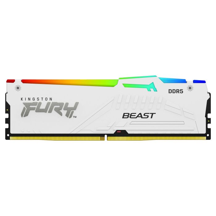 Kingston Fury Beast 32GB (2x16GB) DDR5 5600MT/s CL36 DIMM Kit Blanco RGB EXPO para PC 2