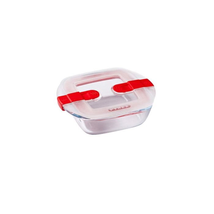 Fiambrera Hermética Pyrex Cook & Heat 15 x 12 x 4 cm 350 ml Transparente Vidrio (6 Unidades) 1