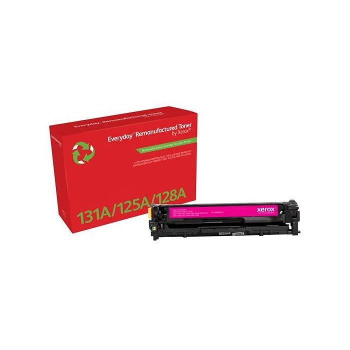 Xerox Everyday Toner Remanufacturado Magenta para HP 131A, 125A, 128A, Color LaserJet Pro 200, M251, CM1312, CF213A, CB543A, CE323A, CRG-116M Xerox Everyday Toner Remanufacturado Magenta para HP 131A, 125A, 128A, Color LaserJet Pro 200, M251, CM1312, CF213A, CB543A, CE323A, CRG-116M