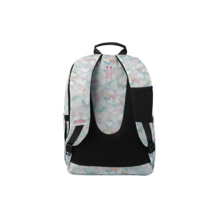 Totto MOCHILA ESCOLAR CORAZONES PASTEL MA04ECO001-23110-4HX, liviana y práctica 1