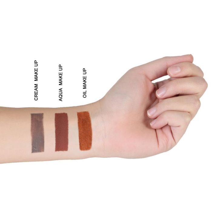 Maquillaje Crema Pintura Facial Marrón para Caracterizaciones y Efectos Especiales 1