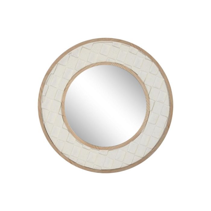 Espejo de pared Home ESPRIT Blanco Natural Scandi 1