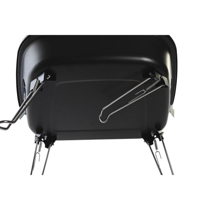 DKD Home Decor Barbacoa de Sobremesa Desmontable de Acero Negro Plateado 44.5x42x34 cm 2