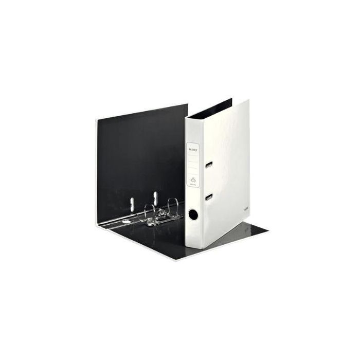 Leitz Archivador Palanca Wow 180º A4 Lomo 50 mm Cartón Forrado Plastificado Blanco