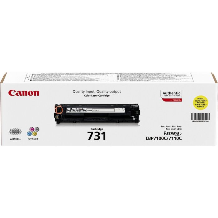 Canon Toner Amarillo 731Y para Lbp 7100Cn-7110Cw, Mf 623Cn-8230Cn Canon Toner Amarillo 731Y para Lbp 7100Cn-7110Cw, Mf 623Cn-8230Cn