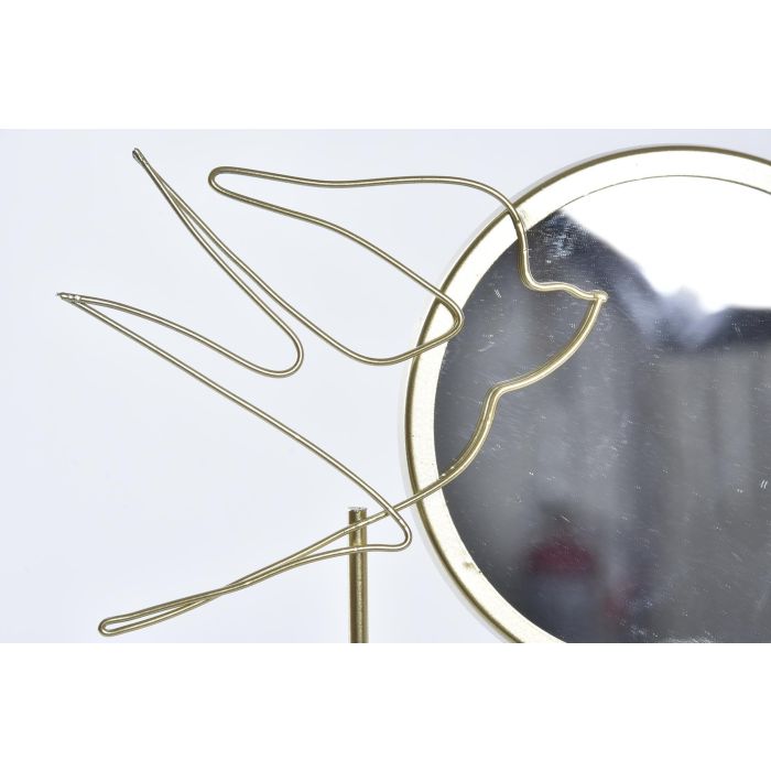 DKD Home Decor Joyero Moderno Dorado de Metal y Madera, con Detalle Golondrina, 7 cm Largo x 32 cm Alto x 23 cm Ancho (Set de 4 Unidades) 1 DKD Home Decor Joyero Moderno Dorado de Metal y Madera, con Detalle Golondrina, 7 cm Largo x 32 cm Alto x 23 cm Ancho (Set de 4 Unidades) 1