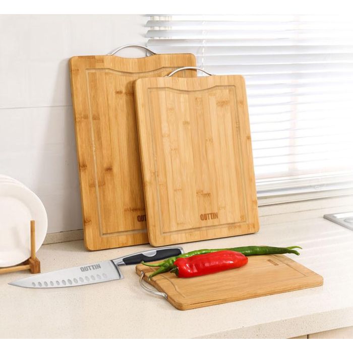 Quttin Tabla de Cortar de Bambú, 34 x 24 x 1.5 cm (12 Unidades) 5