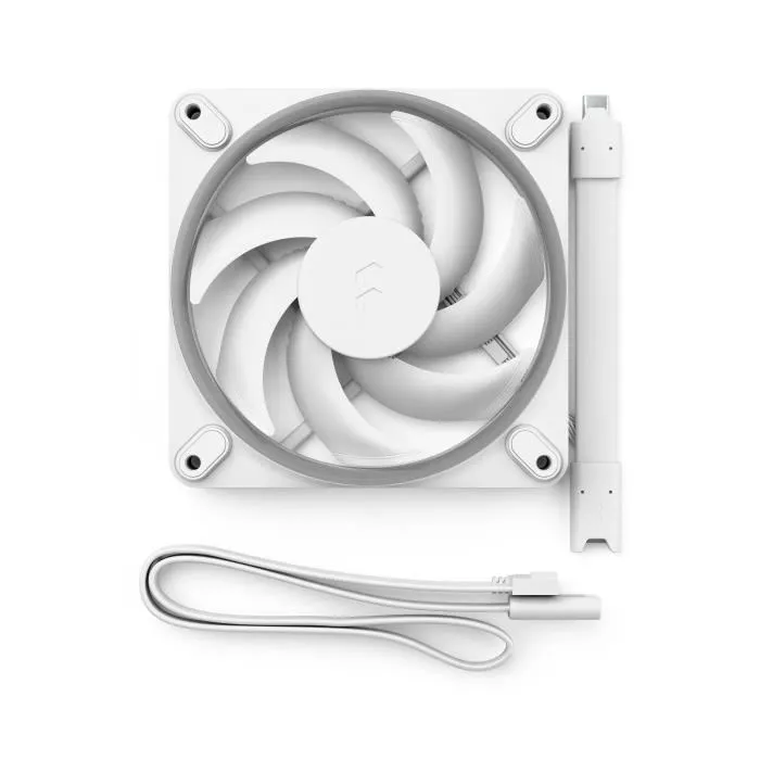 Fractal Design Ventilador para PC Momentum 12 RGB FDB Anillo de Luz ARGB Gen 2 Control PWM Blanco 1