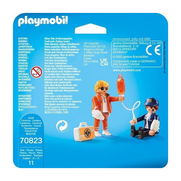 Duo Pack Doctor Y Policía 70823 Playmobil 2 Duo Pack Doctor Y Policía 70823 Playmobil 2