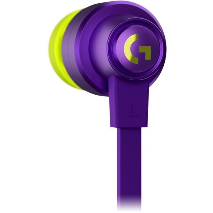 Logitech G G333 Auriculares In-Ear con Micrófono, Cableados, Jack 3.5mm, Morados para Oculus Quest 2 256 GB y 64 GB 3