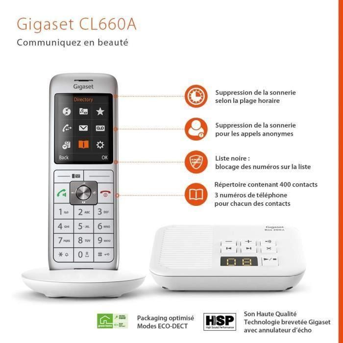 Teléfono fijo GIGASET CL 660 A Blanco 4 Teléfono fijo GIGASET CL 660 A Blanco 4