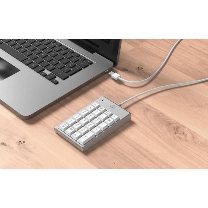 Mobility Lab AUC3700527305707 Teclado Numérico con Cable Plateado para Mac 2