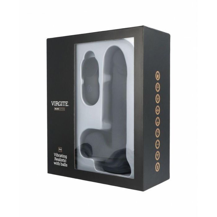 Consolador Realista Virgite R16 Negro 16 cm 5 Consolador Realista Virgite R16 Negro 16 cm 5