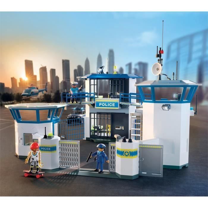 Playmobil PL71873 Centro de Comando de Policía, Oficiales, Acción Urbana, Juguete 253 Piezas para Niños +4 Años 1