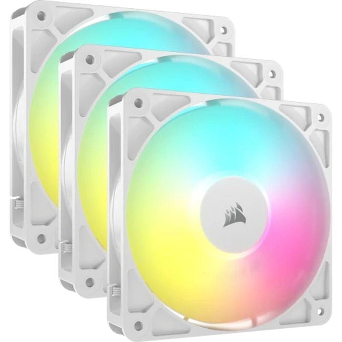 Pack de 3 ventiladores ARGB de 120 mm - CORSAIR - RS120 - Blanco