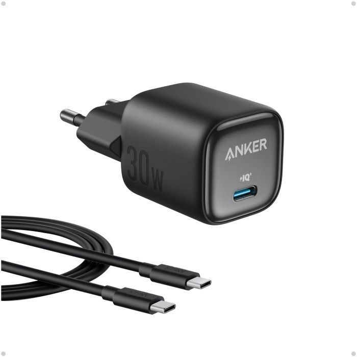 ANKER Charger 30W kompaktes GaN Schnellladegert 1x USB-C schwarz 1