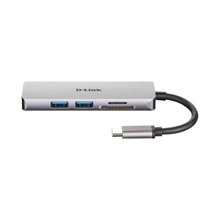 D - link Hub M530 - 2 Puertos USB 3.0, HDMI 4K, Lector de Tarjetas SD/microSD, Compatible con Mac/Windows/Linux 1