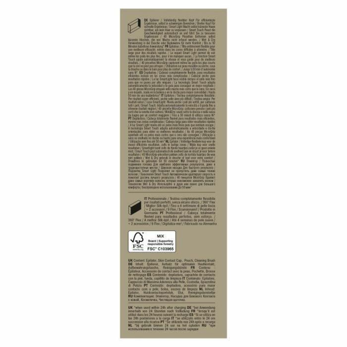 Braun BRA1709423063658 Depiladora Silk Epil 9-011 3D con Cabezal Flexible, Tecnología Wet & Dry y 40 Pinzas MicroGrip 4