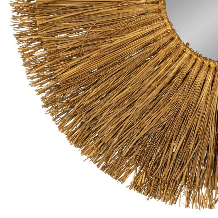 Espejo Fibra Natural Decoración 80 X 5 X 80 cm