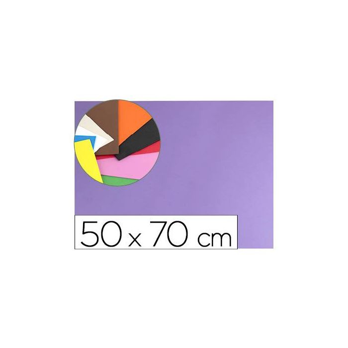 Goma Eva Liderpapel 50x70 cm 60 gr-M2 Espesor 1.5 mm Lila 10 unidades