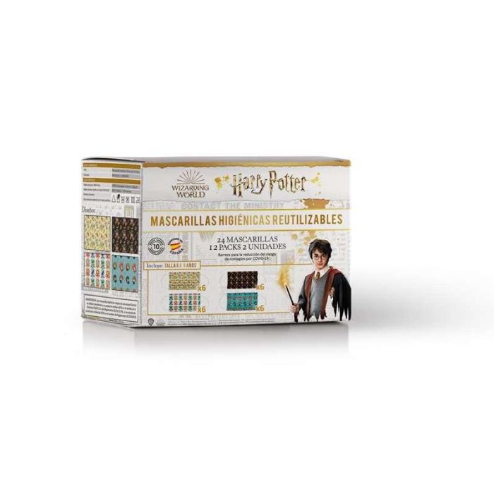 Safta Display de Mascarillas Infantiles Harry Potter, Pack de 24 Unidades para Niños 6-9 Años, Talla M, Medidas del Display 15x6,5 cm Safta Display de Mascarillas Infantiles Harry Potter, Pack de 24 Unidades para Niños 6-9 Años, Talla M, Medidas del Display 15x6,5 cm