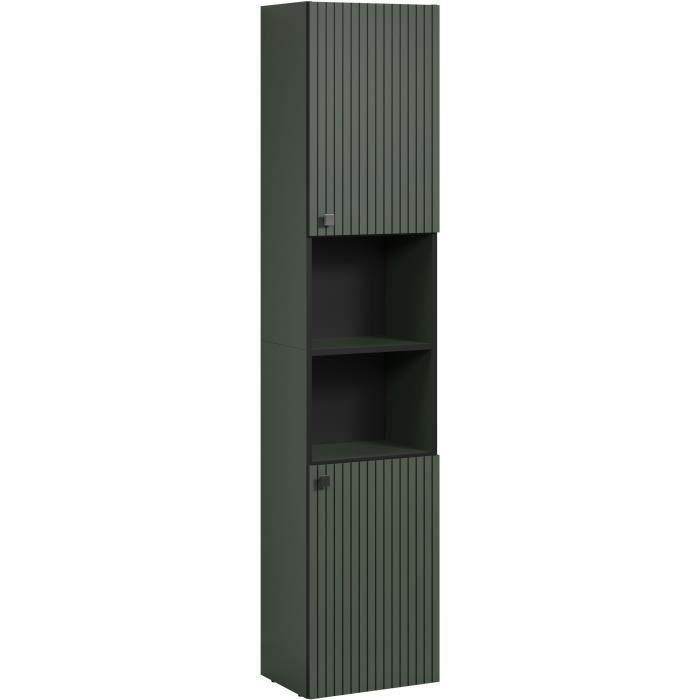 Columna de baño - Decoración roble - L40 x H186 x D31cm - PURE BLISS 4 Columna de baño - Decoración roble - L40 x H186 x D31cm - PURE BLISS 4