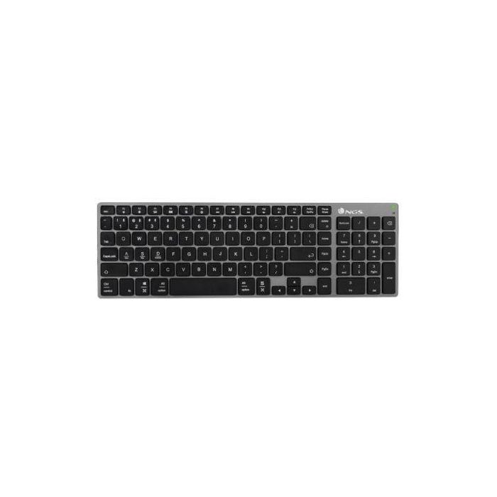 Teclado Inalámbrico por Bluetooth NGS Fortune-BT/ Gris Teclado Inalámbrico por Bluetooth NGS Fortune-BT/ Gris