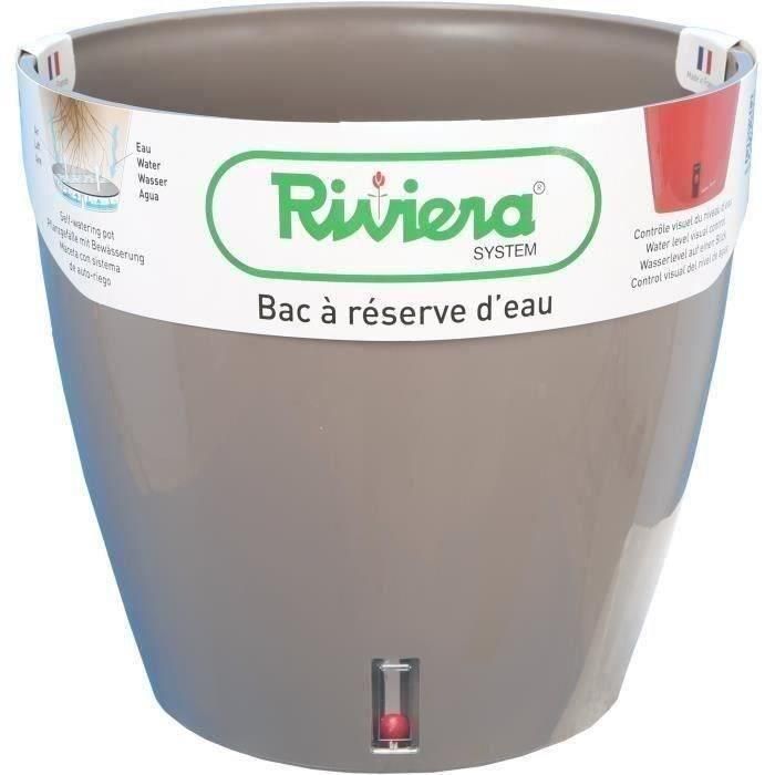 RIVIERA Depósito de agua - Redondo - Ø 36 x H 33 cm - Taupe RIVIERA Depósito de agua - Redondo - Ø 36 x H 33 cm - Taupe