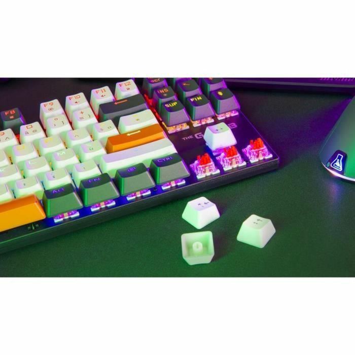 Teclado Gaming - THE G-LAB - KEYZ-MERCURY-C/FR - Mecánico - TKL - 3 colores Blanco+Negro+NaranjaFR 2