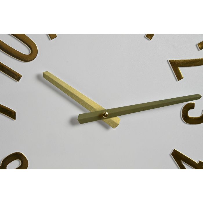 DKD Home Decor Reloj de Pared Blanco Marron 4 x 45 x 45 cm (2 Unidades) 2