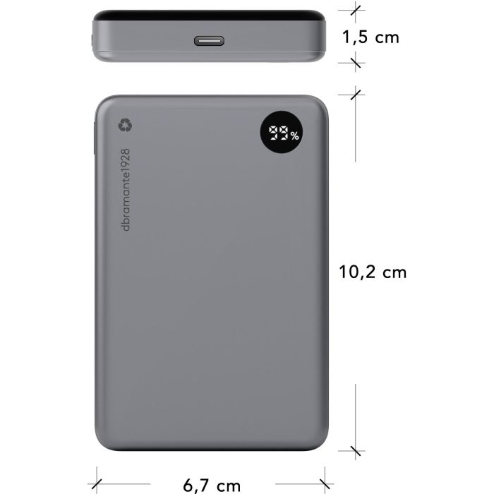 dbramante1928 re-charge - Powerbank - 10000 mAh - 38.5 Wh - 20 Watt - 3 A - 2 Ausgabeanschlussstellen magnetic 3 dbramante1928 re-charge - Powerbank - 10000 mAh - 38.5 Wh - 20 Watt - 3 A - 2 Ausgabeanschlussstellen magnetic 3
