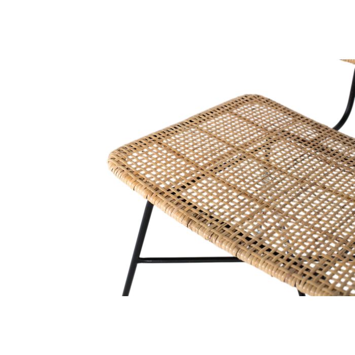 Giner y Colomer - Sillas con Asiento y Respaldo en Rattan y Hierro, Lote de 2 Unidades 4