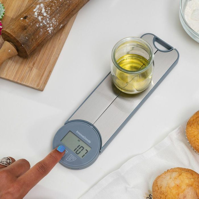 Báscula de Cocina Digital Plegable Skolden InnovaGoods 11 Báscula de Cocina Digital Plegable Skolden InnovaGoods 11