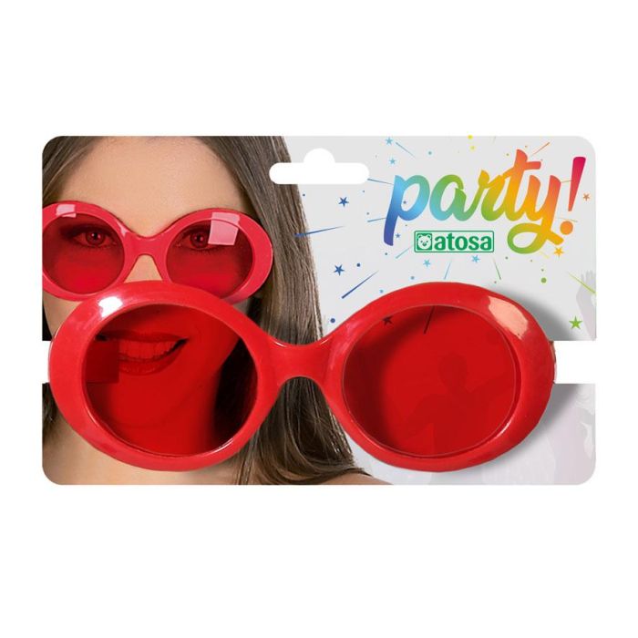 Gafas Carnaval Rojo Mujer Adulto 1