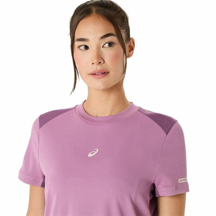 Camiseta de Manga Corta Hombre Asics Padel Court Ss Top Morado Violeta 4