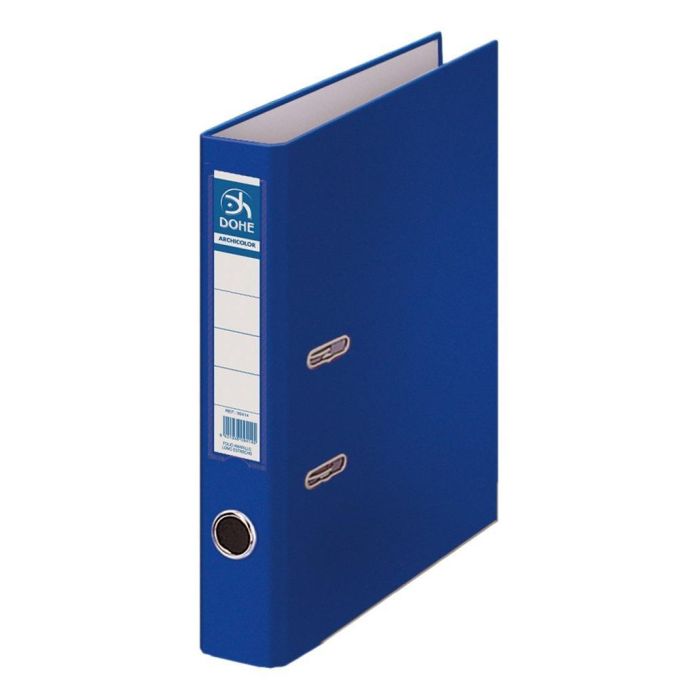 Dohe Archivador Palanca Archicolor A4 Lomo Estrecho Rado Cartón Forrado Pp Azul Dohe Archivador Palanca Archicolor A4 Lomo Estrecho Rado Cartón Forrado Pp Azul