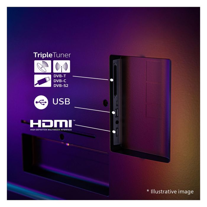 Philips 85MLED910/12 TV 85" QD-Mini LED 4K UHD Smart TV Titan OS Ambilight