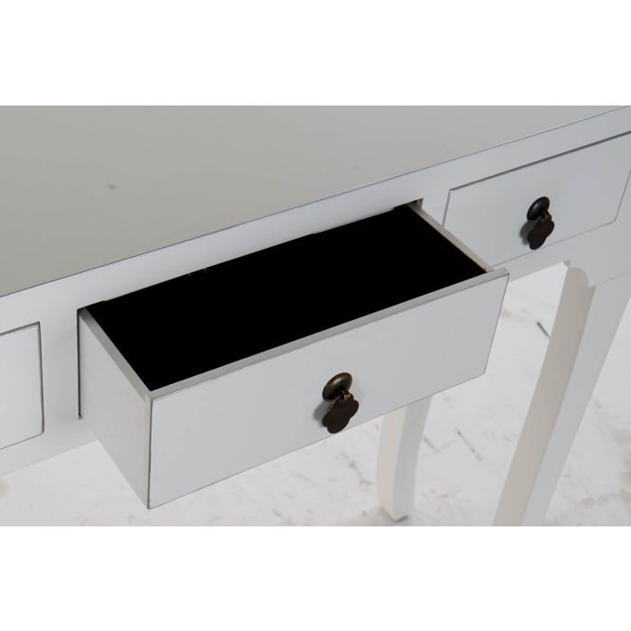 Consola Oriental DKD Home Decor Blanco Plateado 26 x 80 x 96 cm 3 Consola Oriental DKD Home Decor Blanco Plateado 26 x 80 x 96 cm 3