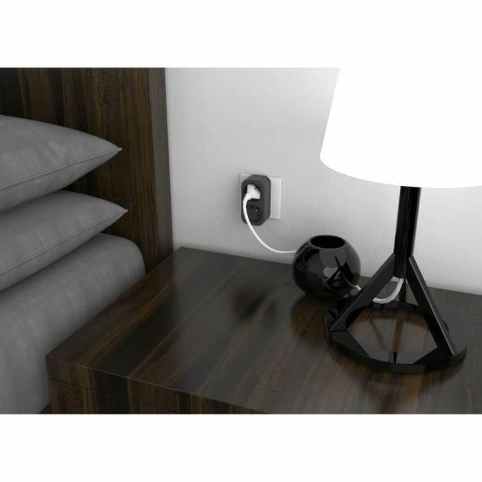 QUARX QUA4004282472360 Biplite Enchufe Doble 2P 16A Negro y Gris Antracita Conforme Norma NF 4 QUARX QUA4004282472360 Biplite Enchufe Doble 2P 16A Negro y Gris Antracita Conforme Norma NF 4