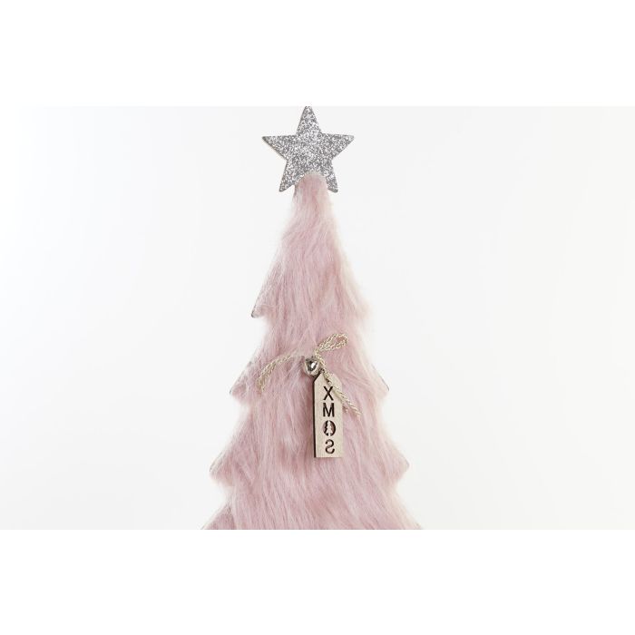 DKD Home Decor Árbol Navidad Beige 6 x 40 x 19 cm (6 Unidades) - Poliester, MDF, LED 2