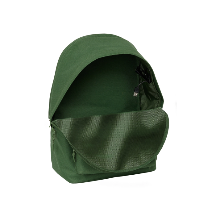 Safta Mochila Doble Portátil 15,6" con USB, Real Madrid Chica Caqui, 31x44x18 cm 3