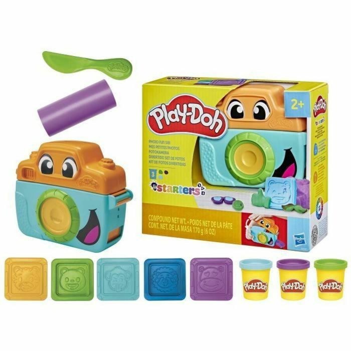 Set de fotos divertido play doh con 3 botes de plastilina y accesorios. Set de fotos divertido play doh con 3 botes de plastilina y accesorios.