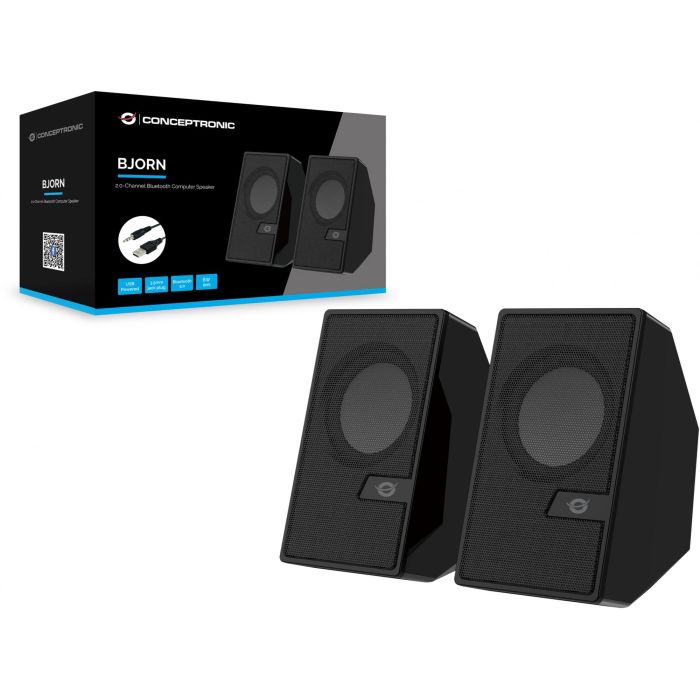 CONCEPTRONIC ALTAVOCES 2.0 6W COLOR NEGRO JACK 3.5" Y BLUETOOTH ALIMENTACION USB 2 CONCEPTRONIC ALTAVOCES 2.0 6W COLOR NEGRO JACK 3.5" Y BLUETOOTH ALIMENTACION USB 2