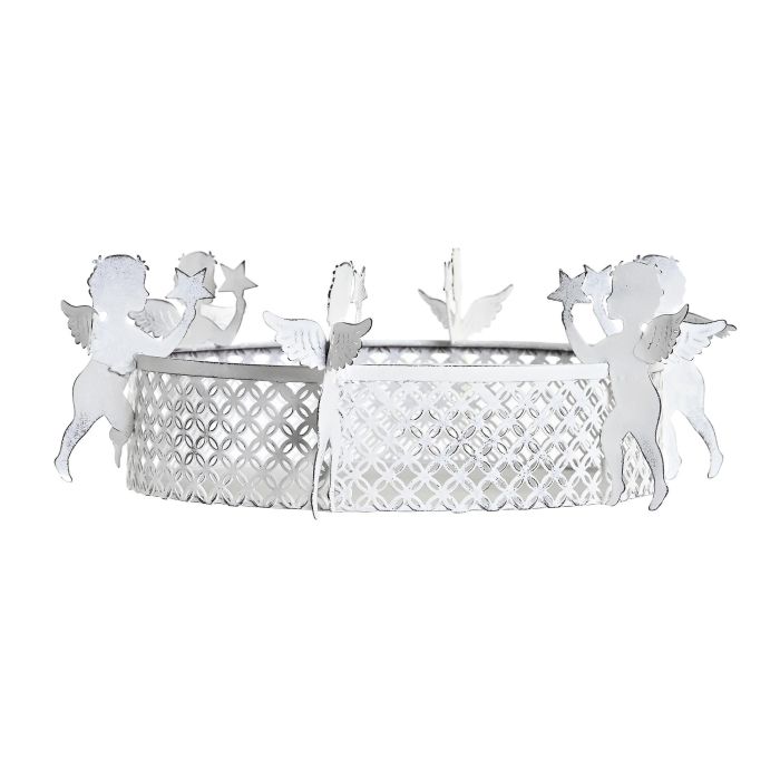 DKD Home Decor Bandeja Navidad Moderna de Metal Blanco 8x26x26 cm Pack de 4 Unidades 2 DKD Home Decor Bandeja Navidad Moderna de Metal Blanco 8x26x26 cm Pack de 4 Unidades 2
