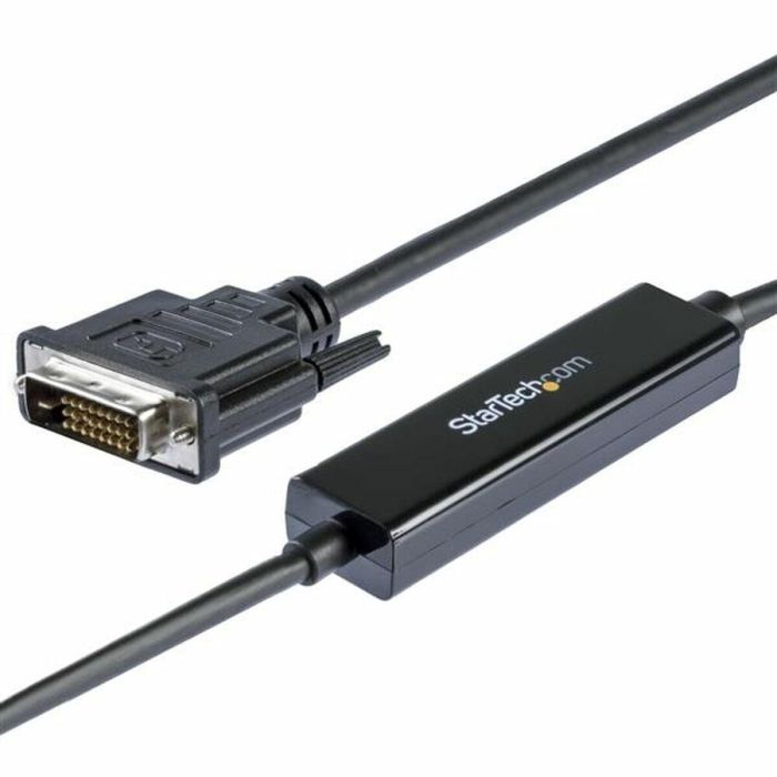 Cable USB C a DVI-D Startech CDP2DVIMM1MB Negro 1 m 3 Cable USB C a DVI-D Startech CDP2DVIMM1MB Negro 1 m 3