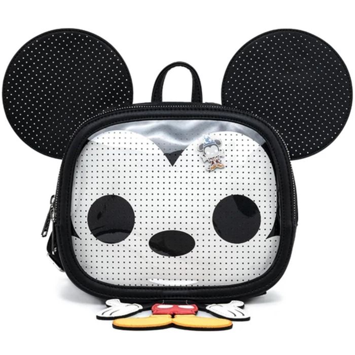 Loungefly Mochila Disney Mickey Mouse con Pin Exclusivo - Coleccionista, Correas Ajustables, Cuero Vegano 0 Loungefly Mochila Disney Mickey Mouse con Pin Exclusivo - Coleccionista, Correas Ajustables, Cuero Vegano 0