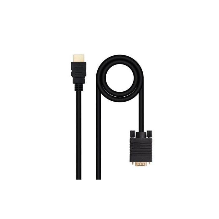 Cable Conversor Nanocable 10.15.4348/ HDMI Macho - VGA Macho/ 1.8m/ Negro Cable Conversor Nanocable 10.15.4348/ HDMI Macho - VGA Macho/ 1.8m/ Negro