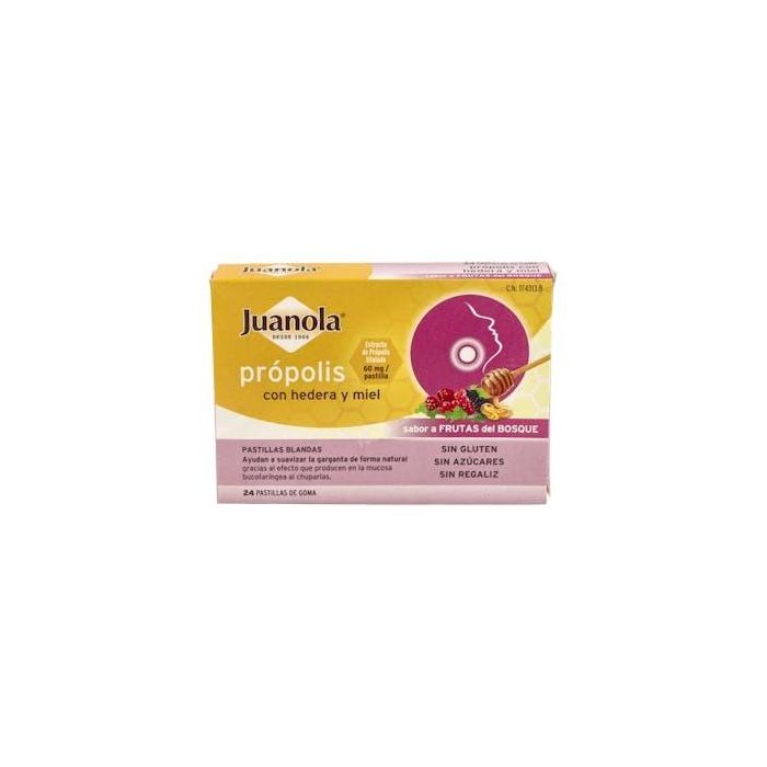 Juanola Própolis Pastillas Sabor Frutas del Bosque 24 Pastillas
